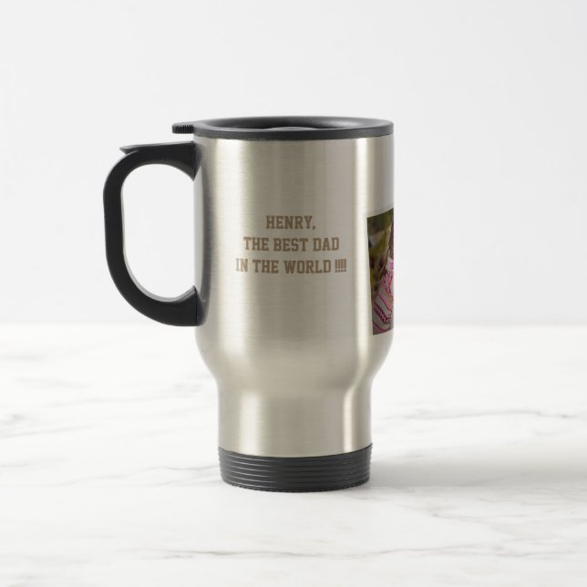 Personalized Fathers Day Mugs ADD YOUR PHOTO (Left)