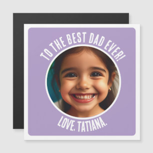 Personalized Father's Day Photo Best Dad Gift Magnetic Invitation