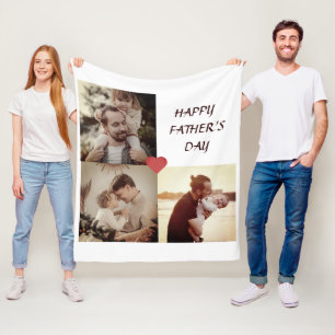 Personalized Father's Day Photo Blanket