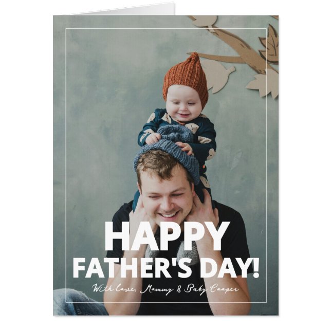 Personalized Father's Day Photo Card (Front)