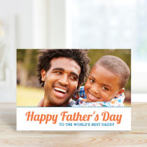 Personalized Father's Day Photo Card for Dad