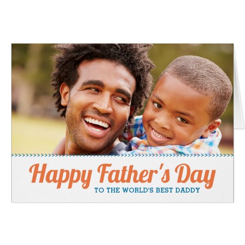 Personalized Fathers Day Photo Card for Dad