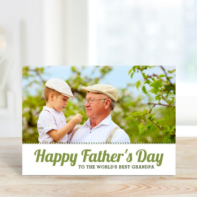 Personalized Father's Day Photo Card for Grandpa (Creator Uploaded)