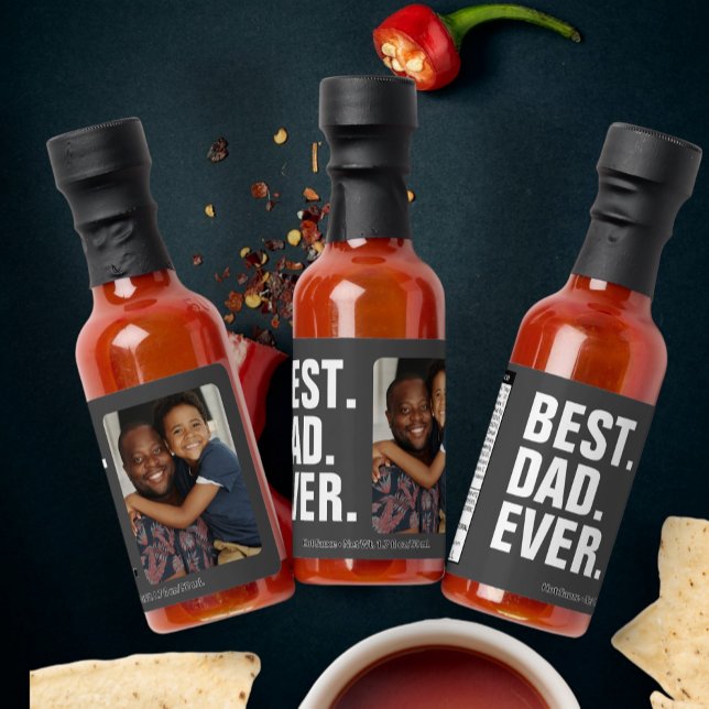 Personalized Fathers Day Photo Gift Best Dad Ever Hot Sauces (Personalized Fathers Day Photo Gift Best Dad Ever Hot Sauces from Ricaso. Perfect gifts for daddy)