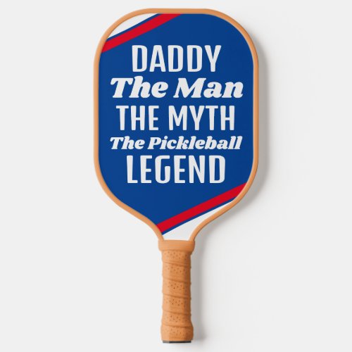 Personalized Fathers Day Retro Pickleball Paddle