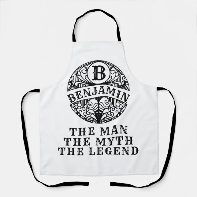 Personalized Fathers day   the man the myth legend Apron (Front)