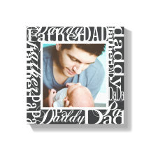 Personalized Father's Day Word Collage Photo Print
