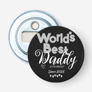 Personalized Fathers Day, world's best daddy gift Bottle Opener