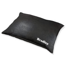 Personalized Faux Black Leather