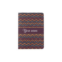 Personalized Faux Glitter Chevrons on Purple