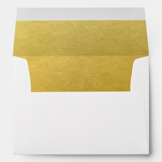 Personalized Faux Gold Foil Custom Envelope Liner | Zazzle.com