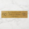 Personalized faux gold glitter wedding party favor