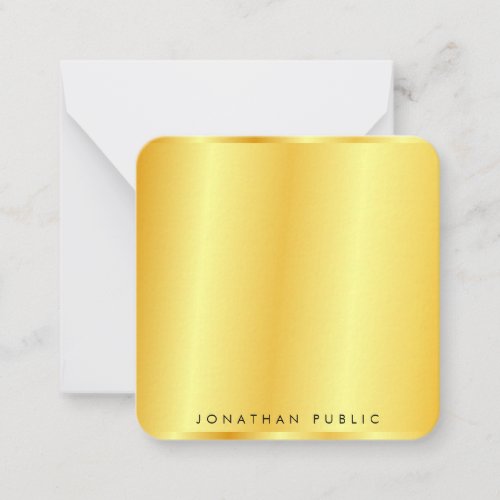 Personalized Faux Gold Metallic Look Template