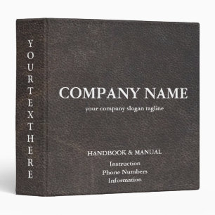 Personalized Faux Leather 3 Ring Binder