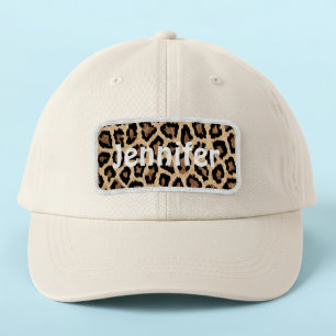Personalized Faux Leopard Print Name Patch