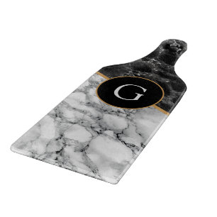 Personalized Faux Marble Cutting Board Your Letter
