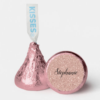 Personalized Faux Rose Gold Glitter  Hershey®'s Kisses®