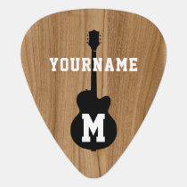 personalized faux wood groverallman guitar pick personalized faux wood groverallman guitar pick