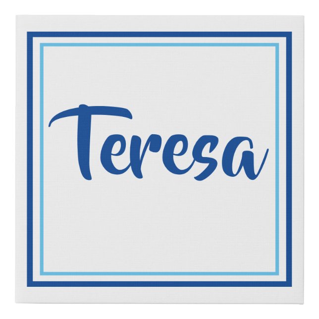 PERSONALIZED faux wrapped canvas (Front)