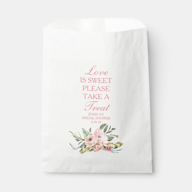 Personalized Favor Bags - Bridal Shower or Wedding (Front)