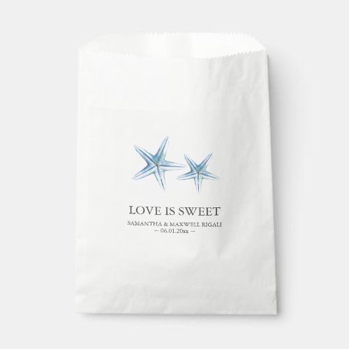 Personalized Favor Bags for Beach Weddings