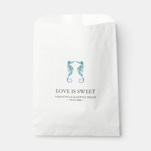 Personalized Favor Bags for Beach Weddings