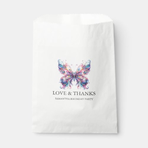 Personalized Favor Bags Magical Butterfly