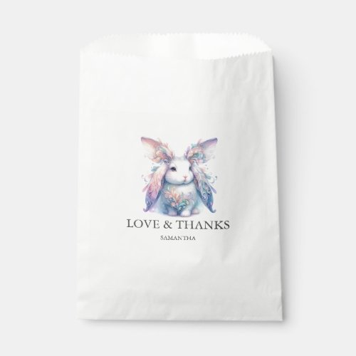 Personalized Favor Bags Mystical Bunny