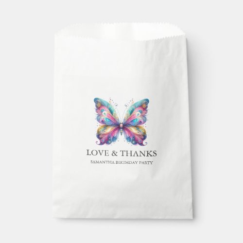 Personalized Favor Bags Mystical Butterfly