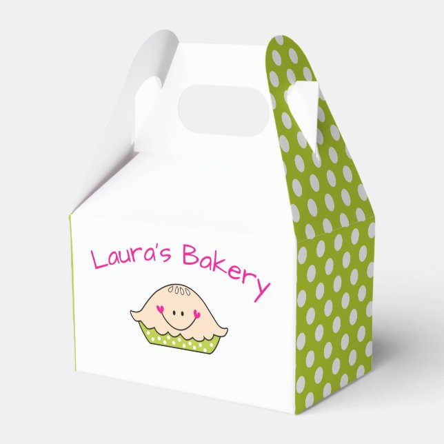 Personalized Favor Box Cute Pie (Front Side)