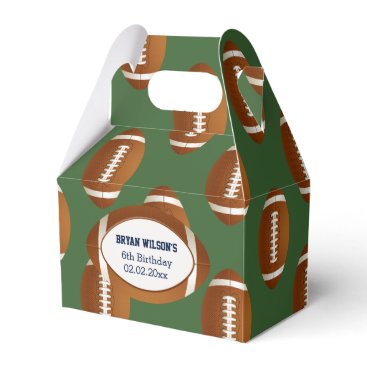 Personalized favor box Sports Party football theme