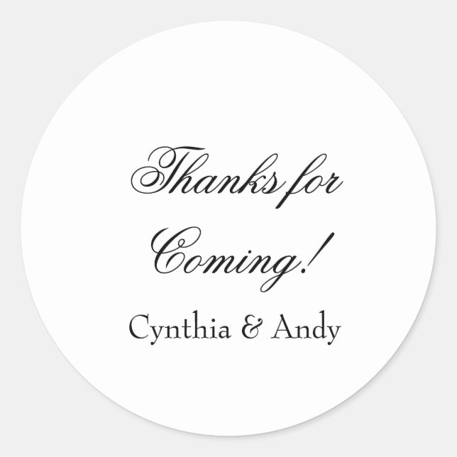 Personalized Favor Stickers | Custom Stickers (Front)