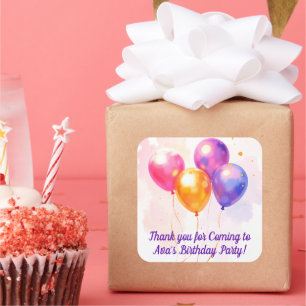Personalized favor stickers kids party