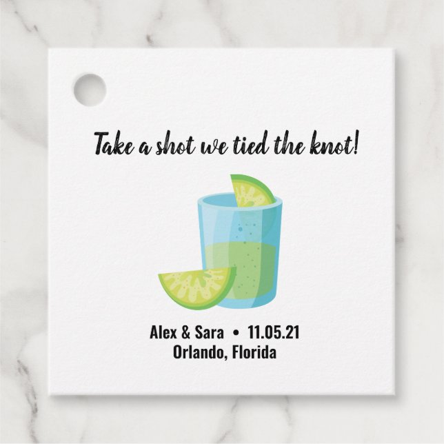 Personalized favor tags (Front)