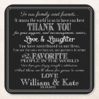personalized Favor wedding coaster Thank you