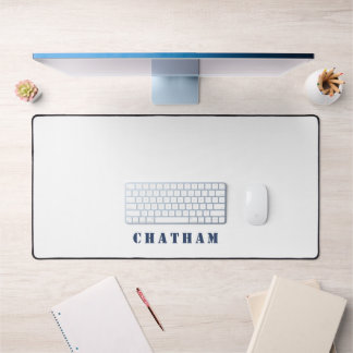Personalized Favorite Coastal Town Name Desk Mat