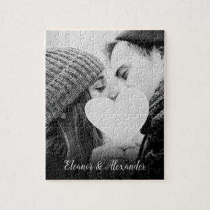 Personalized Favorite Couple Photo Keepsake Jigsaw Puzzle
