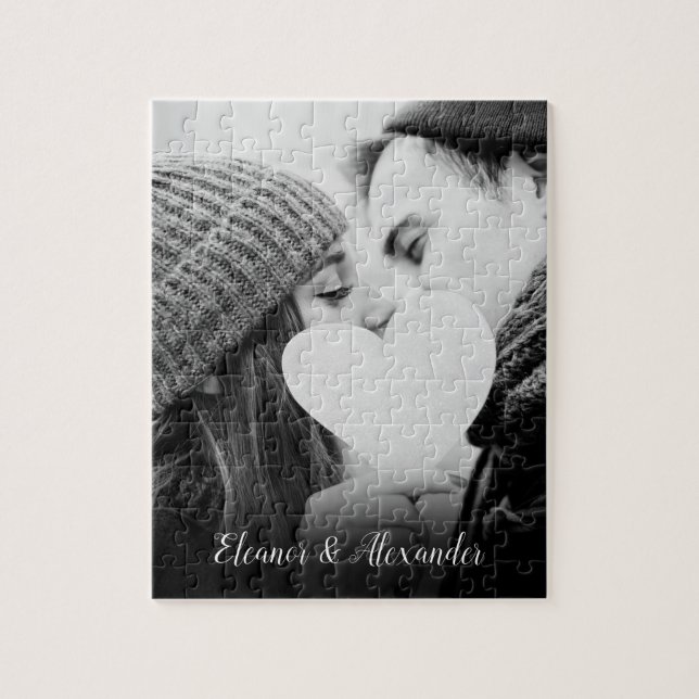 Personalized Favorite Couple Photo Keepsake Jigsaw Puzzle (Vertical)