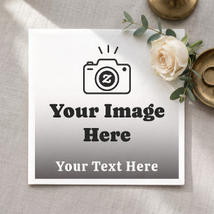 Personalized Favorite Photo with Text Napkins
