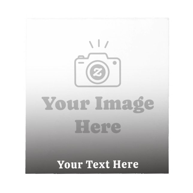Personalized Favorite Photo with Text Notepad (Front)