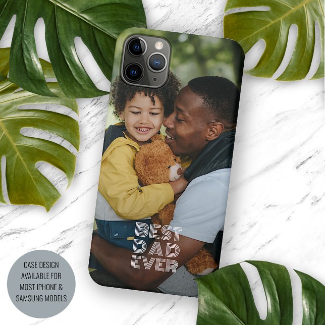 Personalized Favorite Photograph Best Dad Ever Case-Mate iPhone Case (Creator Uploaded)