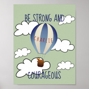 Personalized Fawn in Balloon Quote Poster