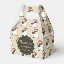 Personalized Fawn PUGS Unicorn Favor Gable Box