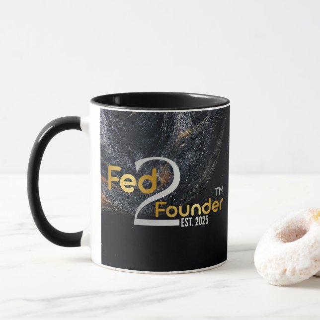 Personalized "Fed2Founder" Galaxy Mug  (With Donut)