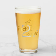 Personalized "Fed2Founder" Glass Cup