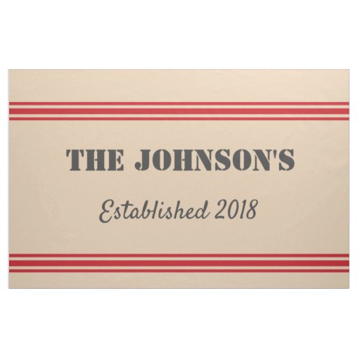 Personalized Feedsack Inspired Fabric