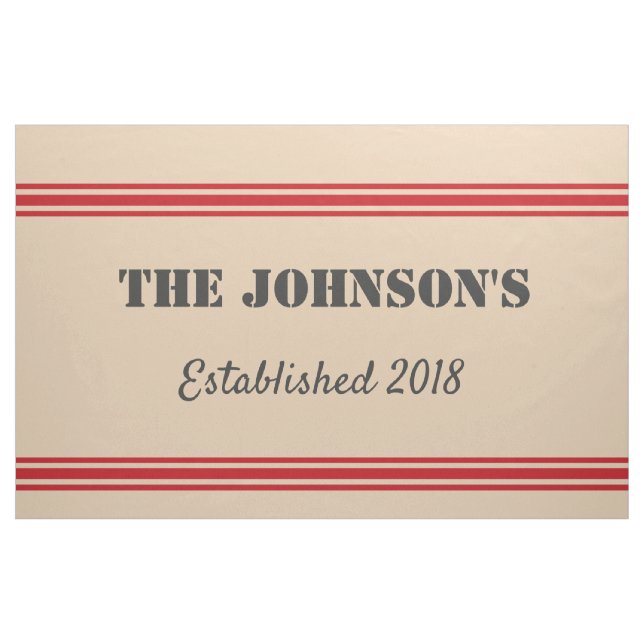 Personalized Feedsack Inspired Fabric (Fat Quarter)