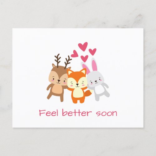 Personalized Feel Better Soon Postcard