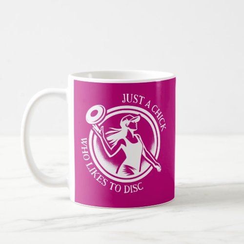 Personalized female Disc Golf  Coffee Mug