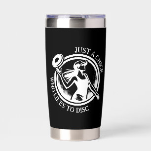 Personalized female Disc Golf Insulated Tumbler